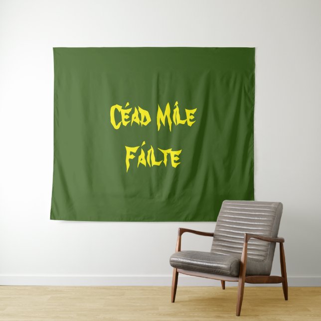 "Cead Mile Failte" Hundred Thousand Welcomes Tapestry (In Situ (Horizontal))