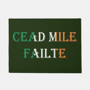Cead Mile Failte Irish Flag overlay dmcn Doormat