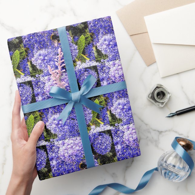 Ceanothus Flower Bees Wrapping Paper (Gifting)