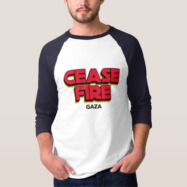 Cease Fire Gaza Gaza Genocide T-Shirt (Front)