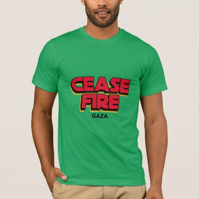 Cease Fire Gaza Gaza Genocide T-Shirt (Front)
