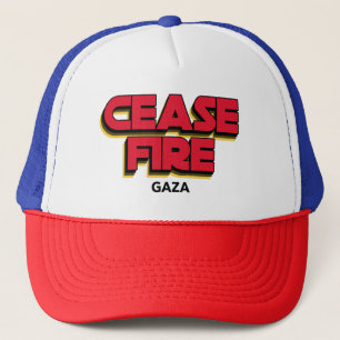 Cease Fire Gaza Gaza Genocide Trucker Hat
