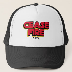 Cease Fire Gaza Gaza Genocide Trucker Hat