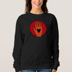 Ceasefire now hand Palestine graphic design  Sweatshirt