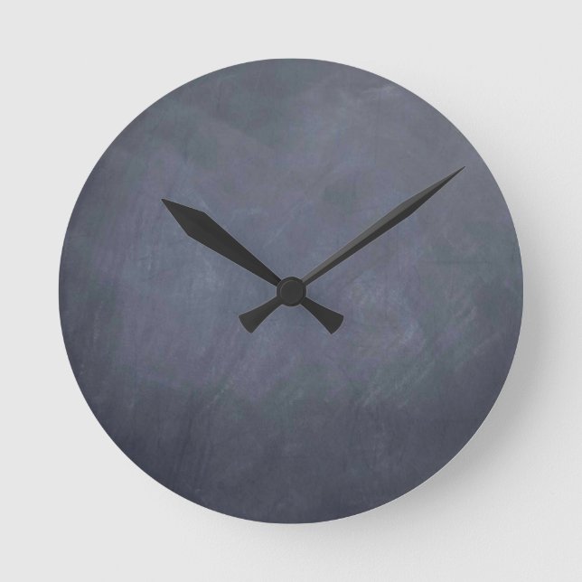Ceate own Slate Chalkboard accessories - customise Round Clock (Front)