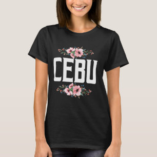 Cebu Philippines flower Design Patriotism T-Shirt
