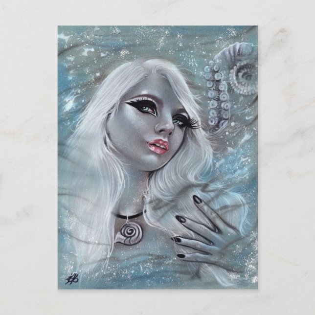 Cecaelia mythology mermaid postcard (Front)