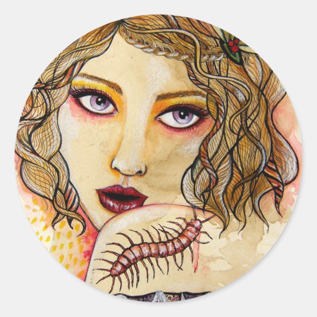 Cecelia and the Centipede stickers (Front)