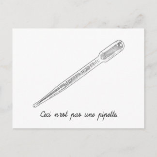 Ceci N'est Pas Une Pipette Postcard