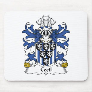 Cecil Family Crest Mouse Pad