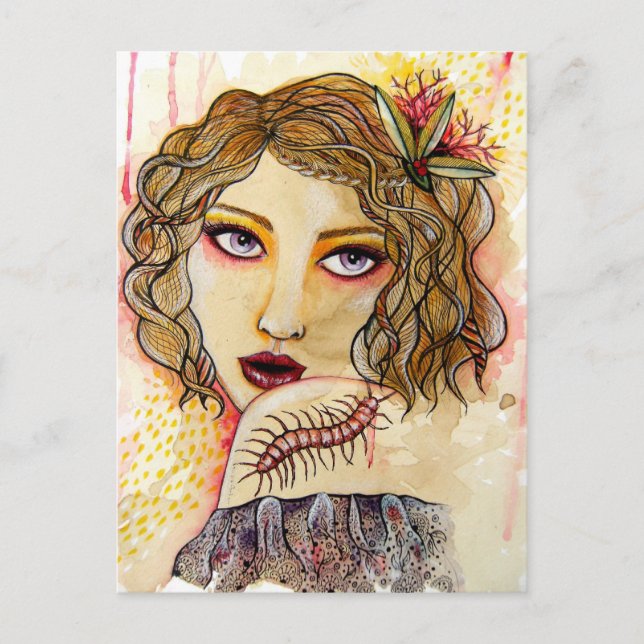 Cecilia and the Centipede Postcard (Front)