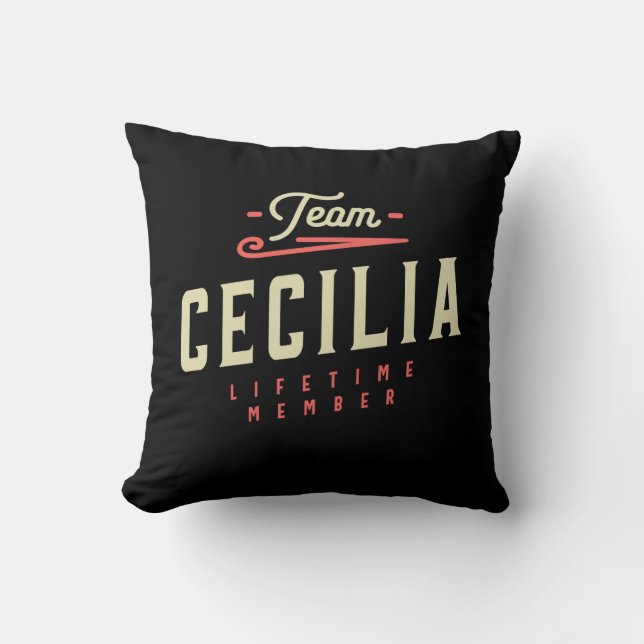 Cecilia Name Personalised Birthday Name Cecilia Cushion (Front)