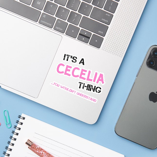 Cecilia thing you wouldn't understand T-Shirt (Laptop w/ iPhone)