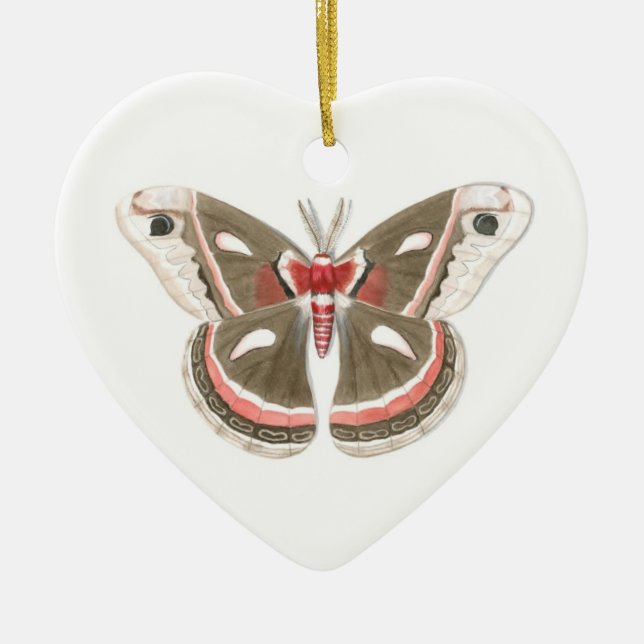Cecropia Moth Ornament (Front)