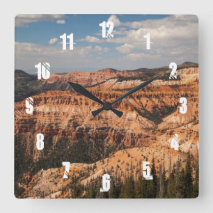 Cedar Breaks National Monument, Utah Square Wall Clock
