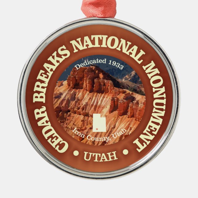 Cedar Breaks (NM) Metal Ornament (Front)