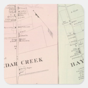 Cedar Creek, Goodluck Bayville, New Jersey Square Sticker