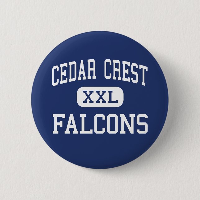 Cedar Crest - Falcons - High - Lebanon 6 Cm Round Badge (Front)