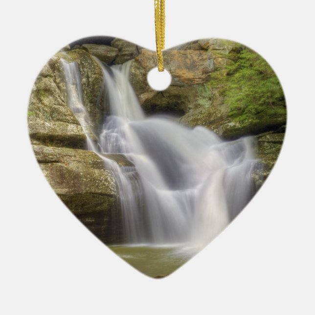 Cedar Falls, Hocking Hills Ohio Ceramic Tree Decoration (Front)