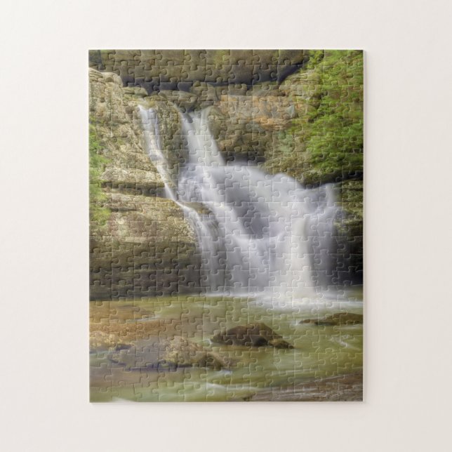 Cedar Falls, Hocking Hills Ohio Jigsaw Puzzle (Vertical)