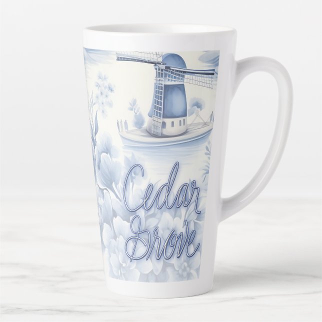 Cedar Grove (matching journal available) Latte Mug (Right)