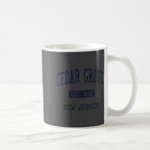 Cedar Grove Nj Jn4 Vintage Athletic Blue Design  Coffee Mug