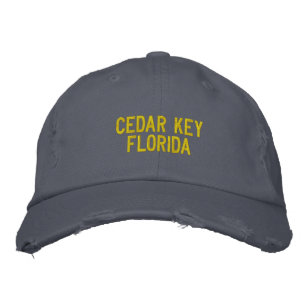 Cedar Key, Florida Embroidered Hat