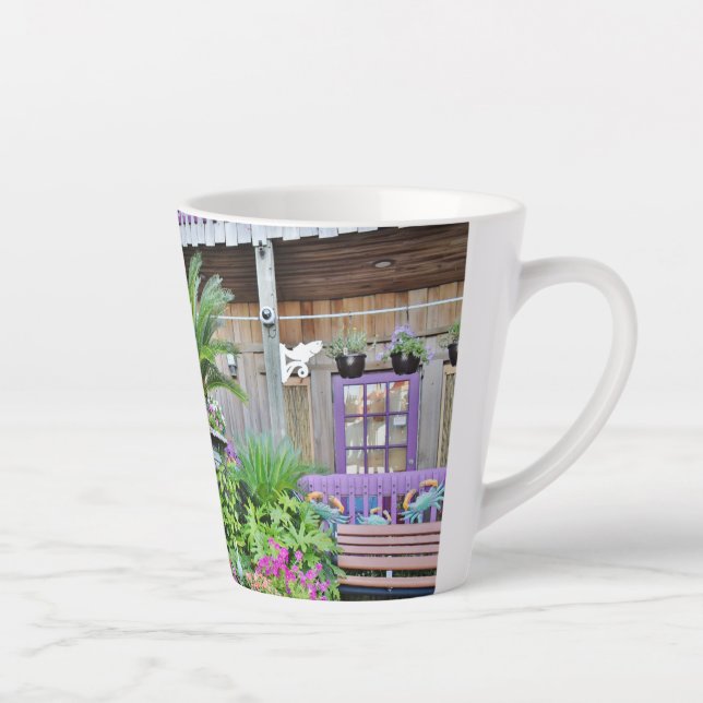 Cedar Key Patio Latte Mug (Right)
