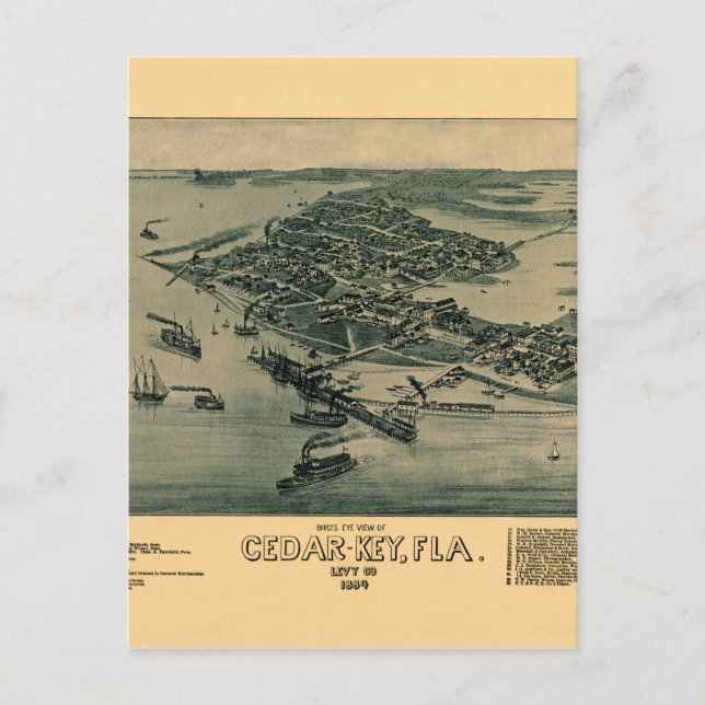 Cedar Key Postcard (Front)