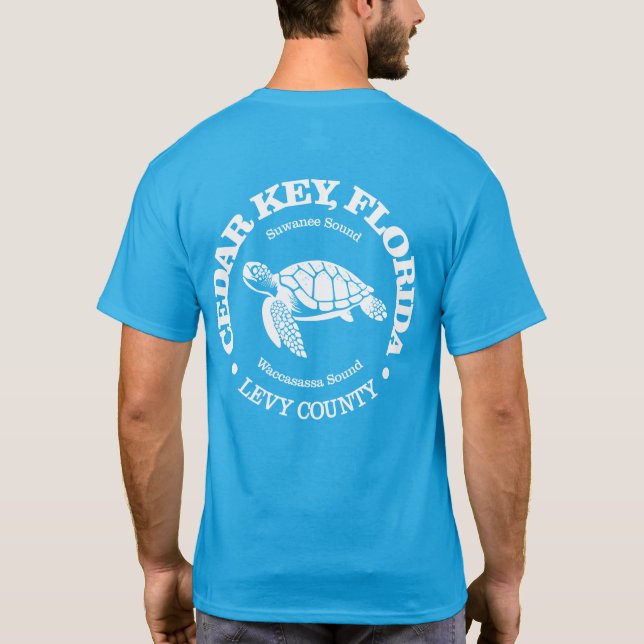 Cedar Key (sea turtle) T-Shirt (Back)