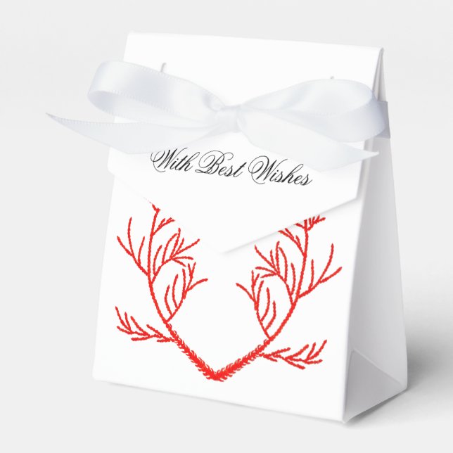 Cedar Leaves on a Favour Box (Front Side)
