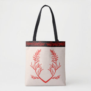 Cedar Leaves on a Tote Bag