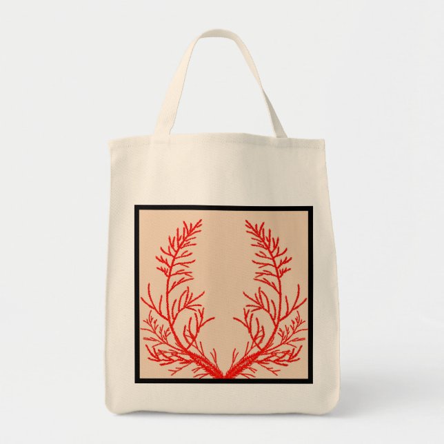 Cedar Leaves on a Tote Bag (Front)