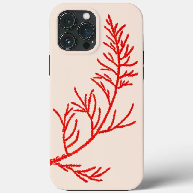 Cedar Leaves on an iPhone Case (Back)