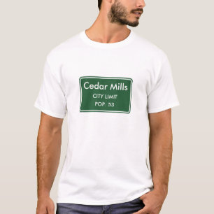 Cedar Mills Minnesota City Limit Sign T-Shirt
