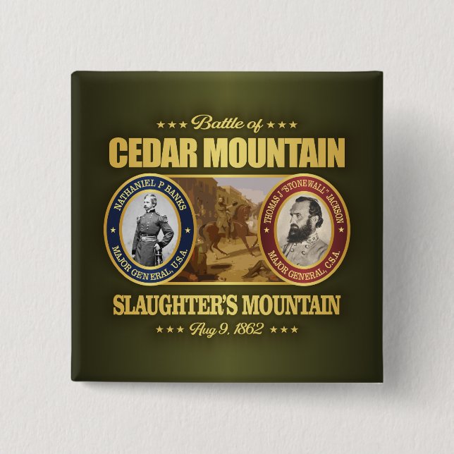 Cedar Mountain (FH2) 15 Cm Square Badge (Front)
