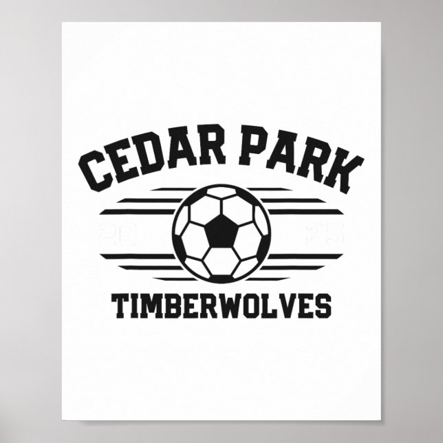 Cedar Park Timberwolves Soccer Ll 2025  Poster (Front)