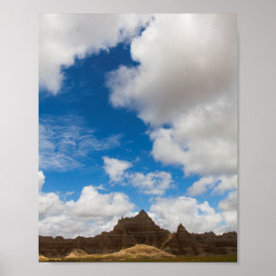 Cedar Pass Area, Badlands National Park, SD Poster
