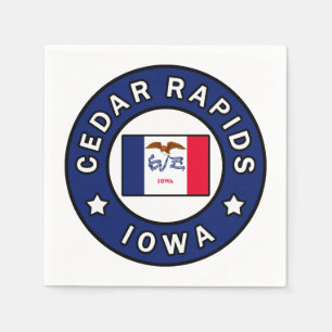 Cedar Rapids Iowa Napkin