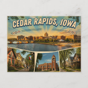 Cedar Rapids Iowa Postcard