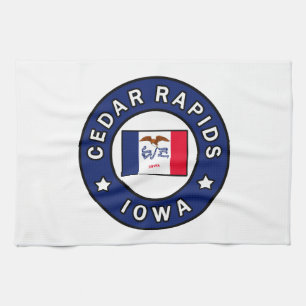 Cedar Rapids Iowa Tea Towel