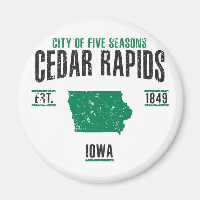 Cedar Rapids Magnet (Front)