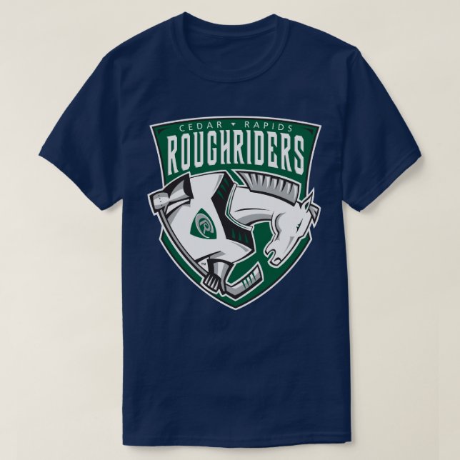 Cedar Rapids RoughRiders T-Shirt (Design Front)