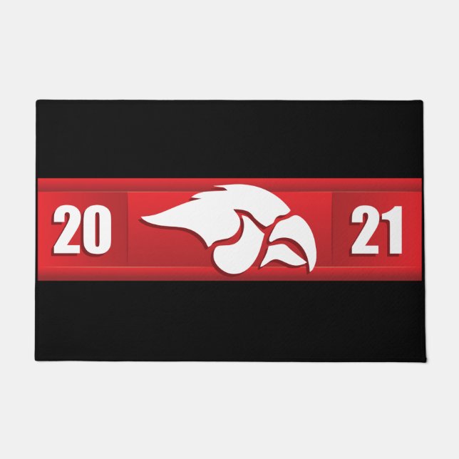 Cedar Springs Red Hawks #2 Doormat (Front)