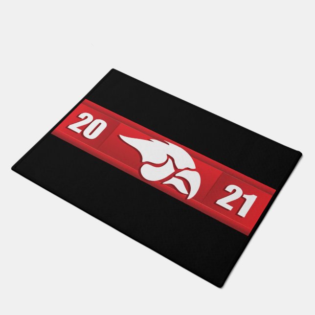 Cedar Springs Red Hawks #2 Doormat (Angled)
