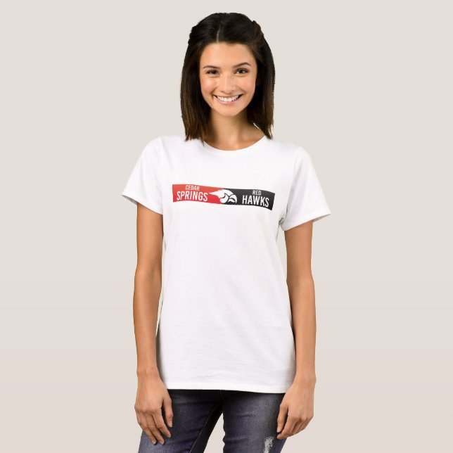 Cedar Springs Red Hawks #3 T-Shirt (Front Full)