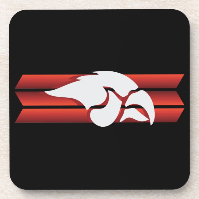Cedar Springs Red Hawks #6 Coaster (Front)