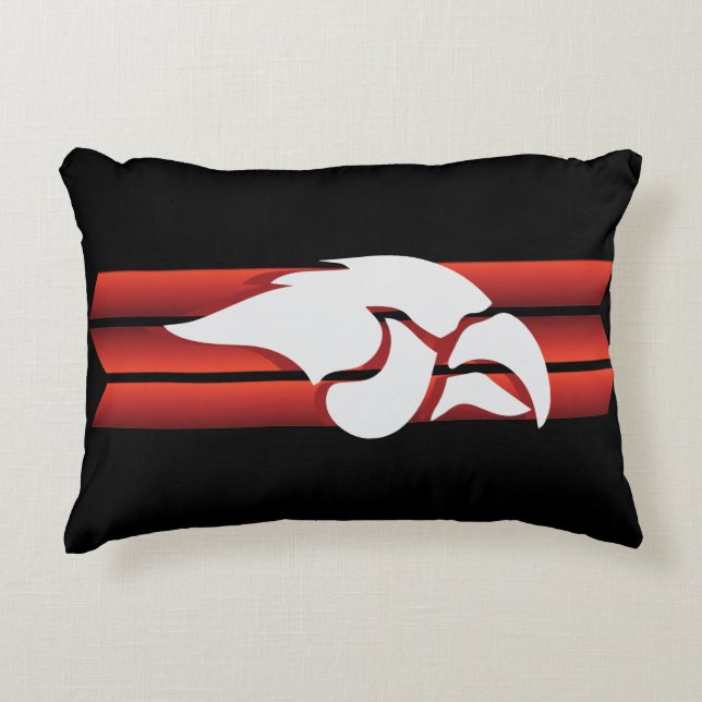 Cedar Springs Red Hawks #6 Decorative Cushion (Front)