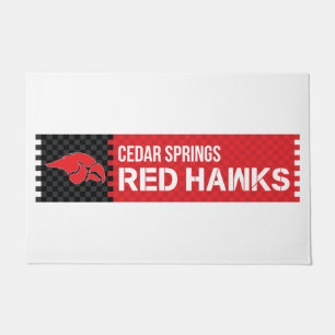Cedar Springs Red Hawks Doormat