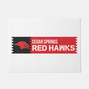 Cedar Springs Red Hawks Doormat
